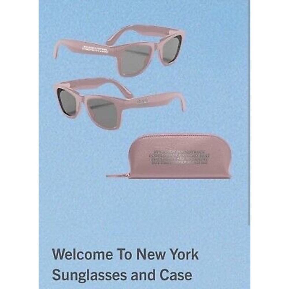 NEW Welcome To New York Sunglasses and Case Taylor Swift Pink 1989